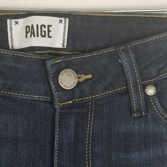 PAIGE Verdugo Ankle Skinny Dark Wash Jeans - Picture 7 of 8